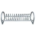 Powder Coated Steel Bike Parking Racks , Bicycle Parking Stand ISO9001