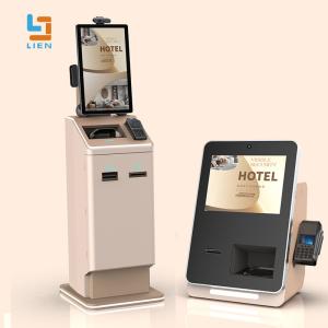 China 80mm Thermal Receipt Printer Self Service Kiosk With Optional Card Dispenser on sale