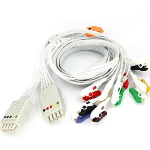Quality Hospital Machine Marqutte Ge Ecg Lead Wires , Patient 10 Lead Ecg Cable wholesale