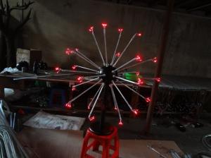Quality 25 stems Multi LED Christmas decorative fireworks floor lights for holiday/wedding decor wholesale