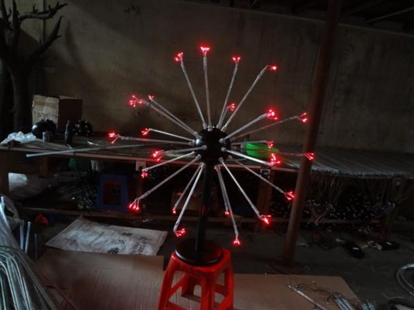 25 stems Multi LED Christmas decorative fireworks floor lights for holiday