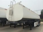 45000 Liters Oil Fuel Tank Trailer , Tri Axle Tanker Trailer Carbon Steel Body
