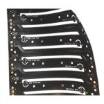 FPC 2 Layer 0.15mm Flexible Printed Circuit Boards Black Solder Mask