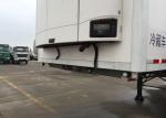 Semi Flatbed Trailers Refrigerated Transport Vehicle Carbon Steel / Mn Steel