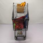 150L American Style Supermarket Shopping Trolley PU Wheel Grocery Trolly Cart