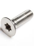 White Flat Head Stainless Steel Screws Spheroidizing Treatment