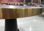 Round Stainless Steel 80cm Marble Top Living Room Tables