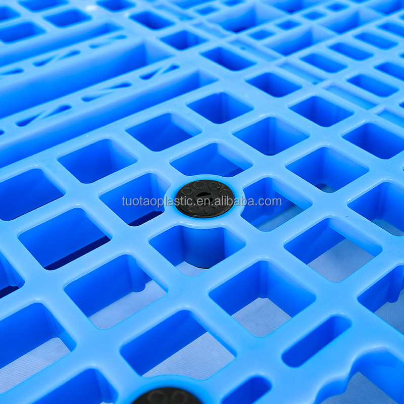 1200*1000*150mm PP/PE Material Solid Single Faced Plastic Pallet for Material Handling