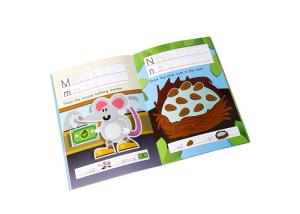 Quality Children's Study Paperback Book Printing Coated Art Binding With Custom Logo wholesale