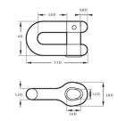 D Joining Shackle Anchor Chain Fittings-China Shipping Anchor Chain