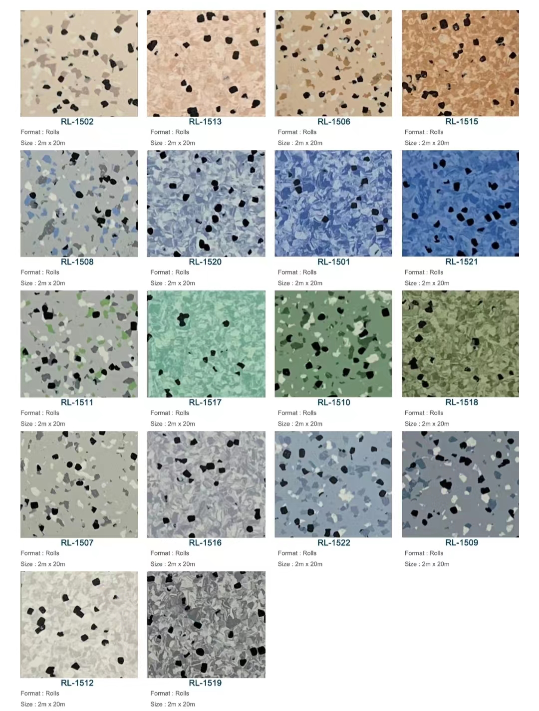 Moisture Proof Relle Flooring Anti Static PVC Vinyl Floor For Hospital
