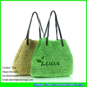 Quality LUDA 2016 summer new arrival paper shoulder straw beach bags wholesale