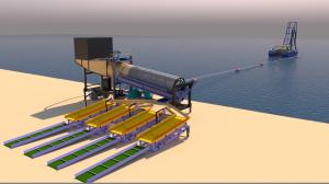 Quality 90% Recovery Rate Rotary Gold Mining Trommel For Gold Washing Separating wholesale