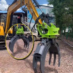 Quality Excavator Hydraulic Rotating Log Grapples Grab For CAT320 PC200 wholesale