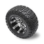 12'' Golf Cart Wheels And 23x10.5-12 High Profile Tires Combo