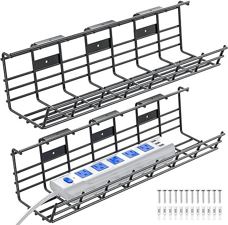 Electric Office Furniture Cable Management Tray with Raceway and Solid Power Coating