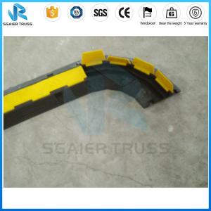 Quality Dual Channel Truss Parts Way Rrubber Floor Cable Cover Yellow Pvc Cover wholesale