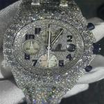 36 MM Women Diamond Watch VVS Moissanite Studded Watch For Her