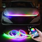 Flexible 12V Led Car Hood Lights Strip Auto Engine Cover Atmosphere Daytime