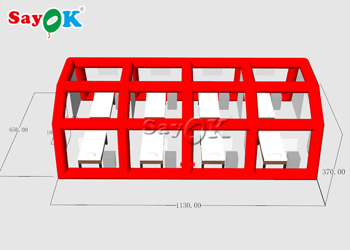 Inflatable Pole Tent Customized Size Inflatable Field Hospital Oxygen Tent To Set Patients Fast Built