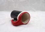 Dolomite Penguin Design 3D Ceramic Mug Hand Painted For Christmas / Winter