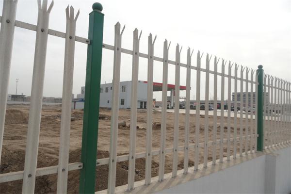 Easy Assembly / Eco Friendly Steel Palisade Fencing Hot Dipped Galvanized Powder