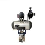 Stainless Steel Fixed Pneumatic Ball Valve DN15 - DN50 Thread Connection