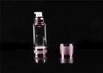 Round Empty Airless Cosmetic Bottles 15ml 30ml 50ml Customized Color