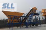 CE Approved Mobile Concrete Batching Plant Portable Space Saving 17.5T