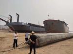 Black Salvage Marine Rubber Ship Launching Airbags