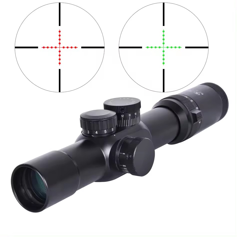 32mm Objective Lens Diameter Hunting Scope 2-12x32 SFIR FFP Red and Green Scope 35mm Tube