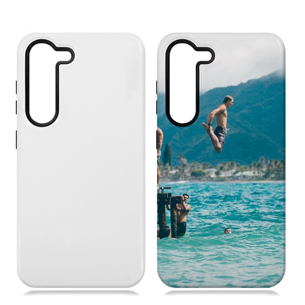 Sublimation Coated 2 In 1 Dual Layer Tough Phone Cases for SamSung S24 S23