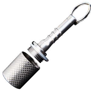 Quality Aluminum Waterproof Pill Box Case Bottle Key Ring Holder wholesale