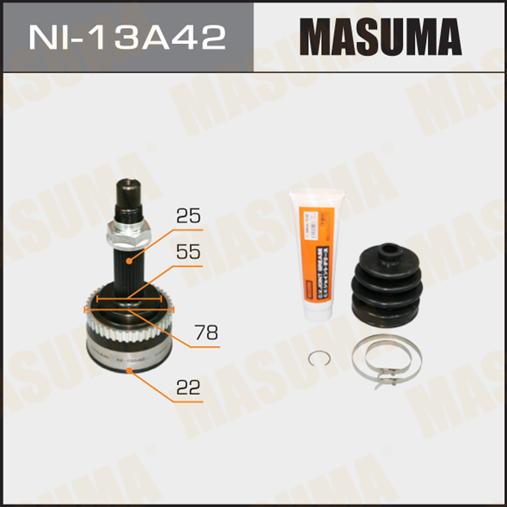 K24W MASUMA CV Joints Kit for NISSAN VEY10 2400cc 39100-79R70 39100-79R70 39211-50Y10