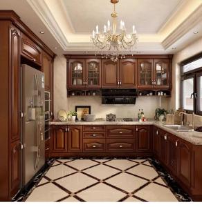 Quality Solid Wood 10x10 Kitchen Cabinets Assembled Scratch Resistant wholesale