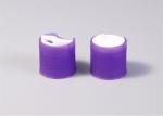 Purple / Blue Clear Plastic Caps , Light Pressure Plastic Container Caps