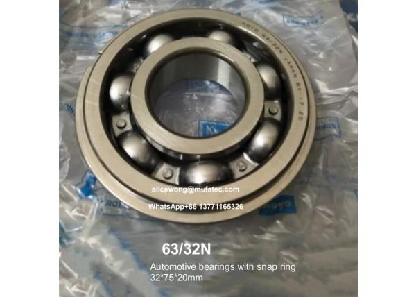 63/32N automotive bearings non-standard ball bearings with snap ring for car