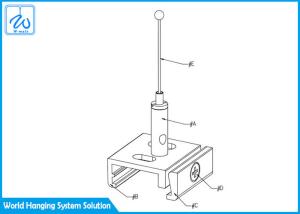 Quality Durable Versatile Wire Suspension Hanging Kit Brass Steel Aluminum Material wholesale