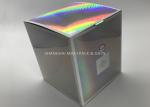 Small Folding Cardboard Gift Boxes , Foil Holographic Gift Box Advertising Paper