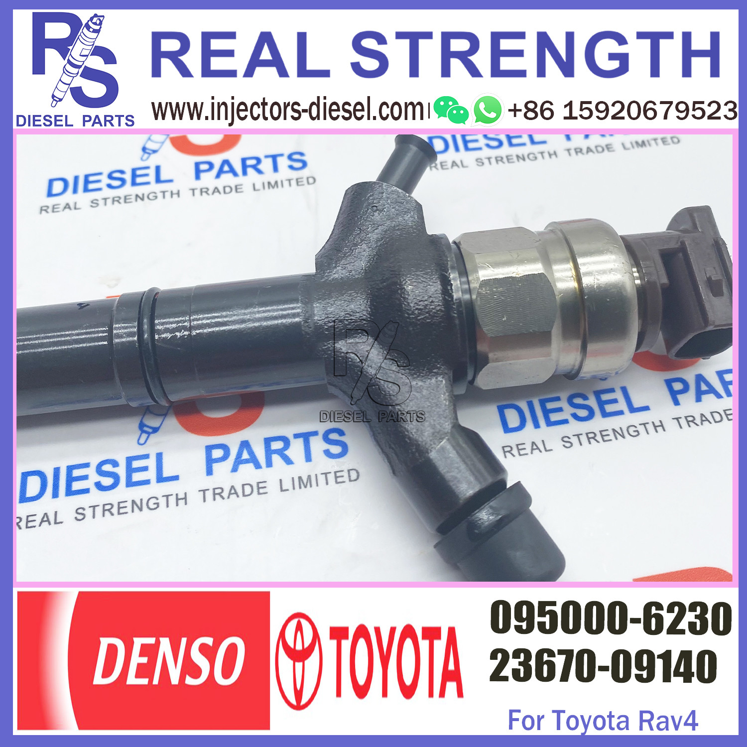 Toyota 2AD-FTV Injector Diesel Common Rail 23670-0R020 23670-0R170 23670-0R120