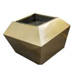 Big size stainless steel flower pots outdoor large flower planter