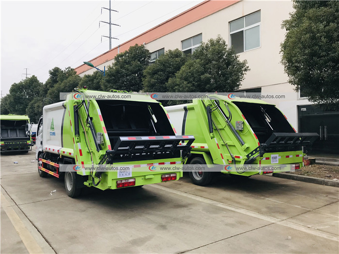 6cbm Compactor Garbage Truck Rear Load Compression Waste Treatment Truck
