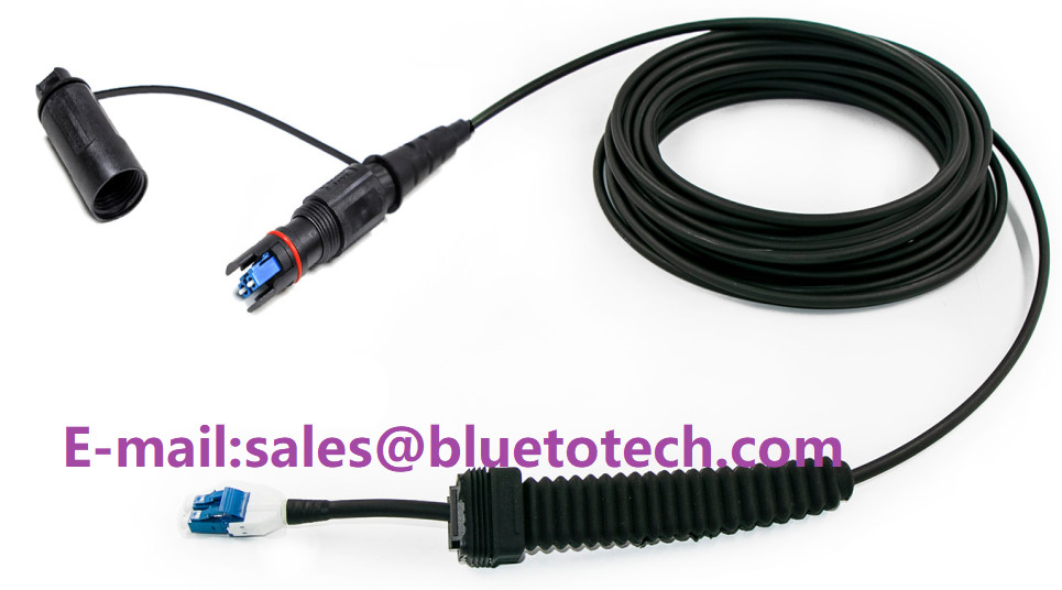 Collimating Lens Military Waterproof Optical Fiber Cable Expanded Beam Connector To SC