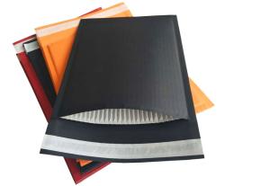 Quality Compostable Fully Black Corrugated Paper Padded Envelopes Rigid Standard Size wholesale