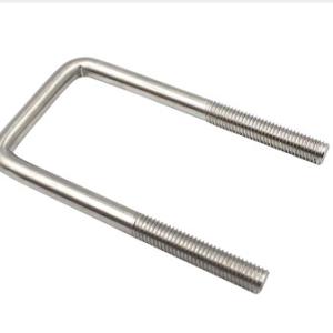 Quality Anti Rust A2-70 A4-80 316 Stainless Steel Square U Bolts Bright Finish wholesale