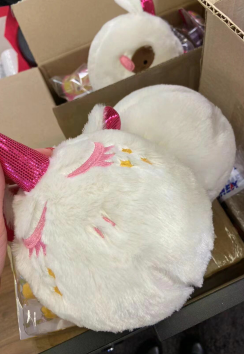 Unisex Fuzzy Ball 9 inch Unicorn Stuffed Animal Accepted OEM ODM