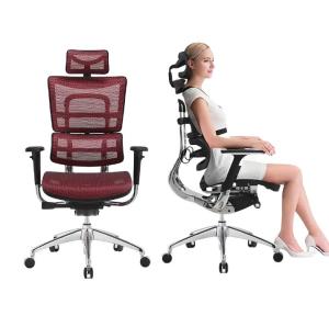 Quality Mail Packing Modern Office Chair with Solid Wood Legs Armrest and Lumbar Support wholesale