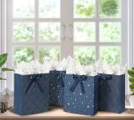 Custom Beautiful Boutique Jewelry Gift Packaging Shopping Tote Paper Bags With