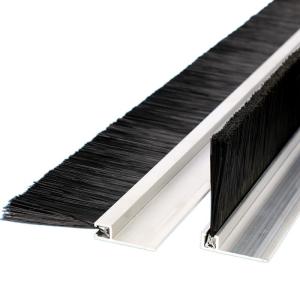 Quality Nylon Bristle Aluminium Holder Door Bottom Seal Brush Strip wholesale