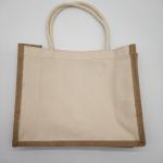 Ladies Christmas Canvas Printed Jute Bags For Shopping Gift
